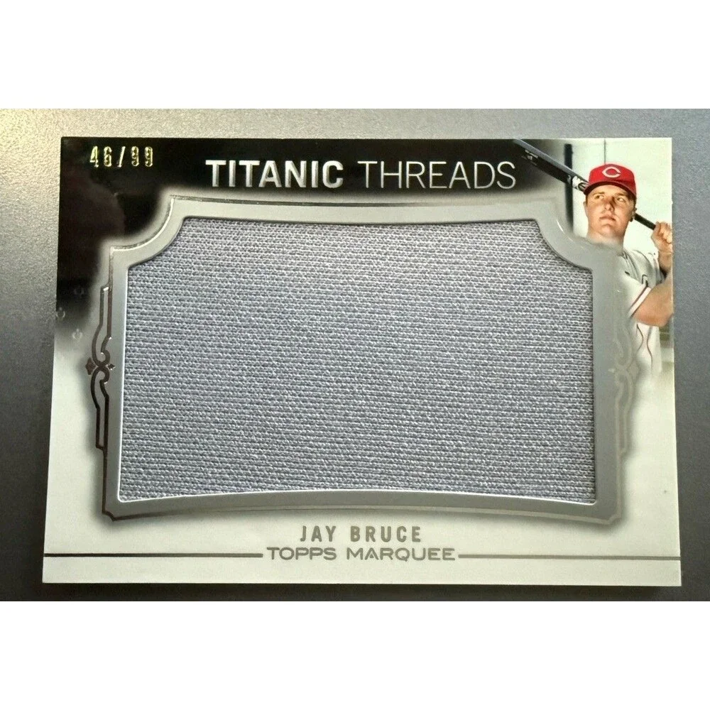 2011 topps marquee titanic threads Jay Bruce Jumbo Jersey Patch /99